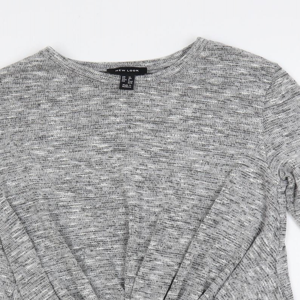 Womens UK Size 12 New Look Grey Pullover Jumper