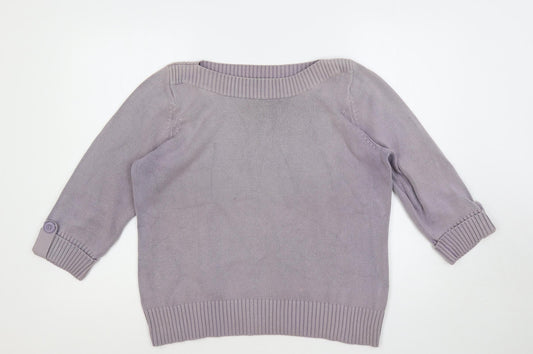 Womens UK Size L Marks and Spencer Purple Pullover Jumper