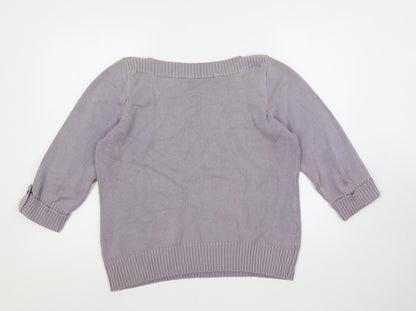 Womens UK Size L Marks and Spencer Purple Pullover Jumper