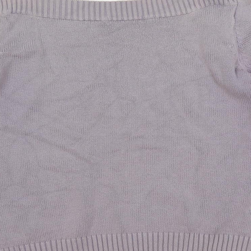Womens UK Size L Marks and Spencer Purple Pullover Jumper