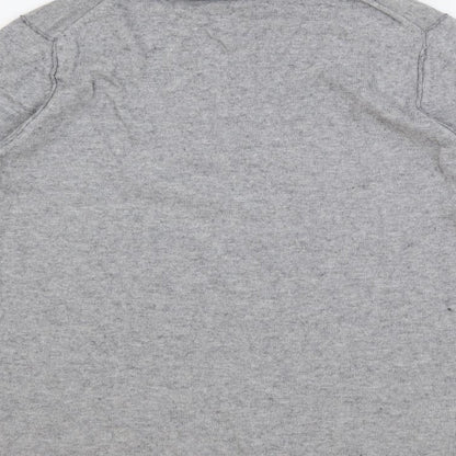 RAG Woman Womens Grey Roll Neck Cotton Pullover Jumper Size 14