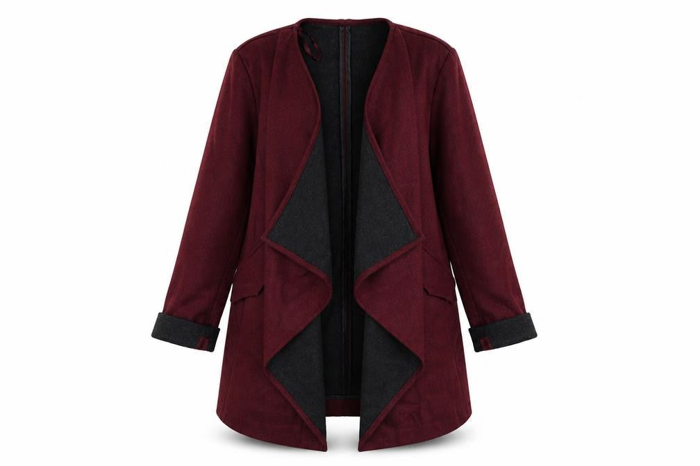 Womens UK Size 12 Red Herring Red Overcoat