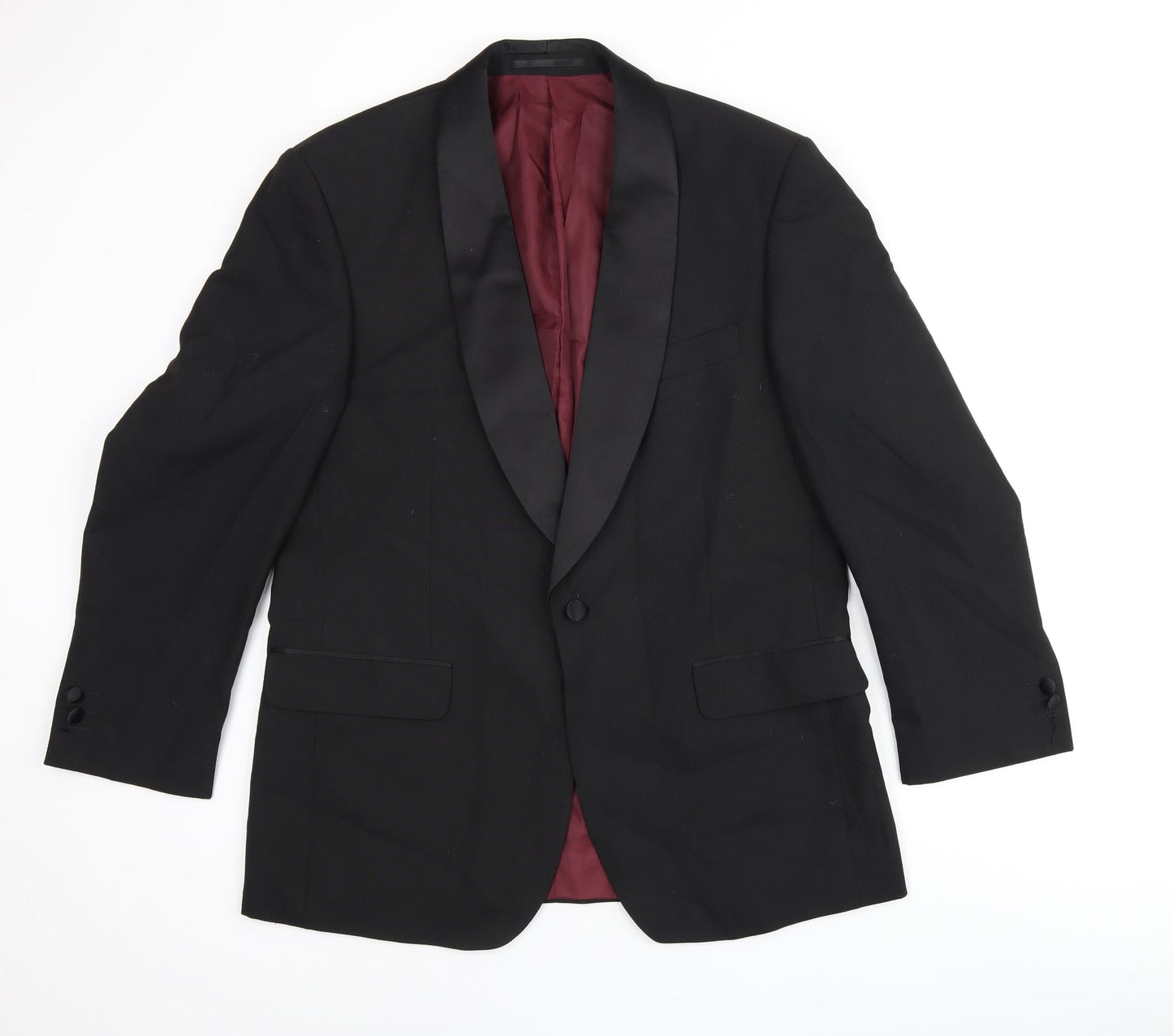 Mens UK Size 40 Scott & Taylor Regular Black Suit Jacket