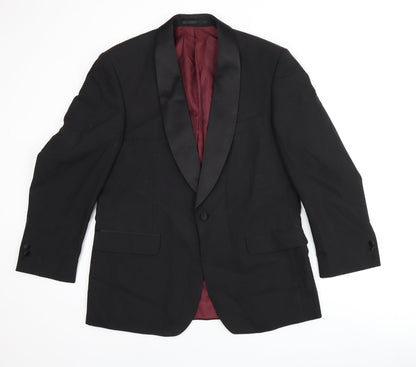 Mens UK Size 40 Scott & Taylor Regular Black Suit Jacket