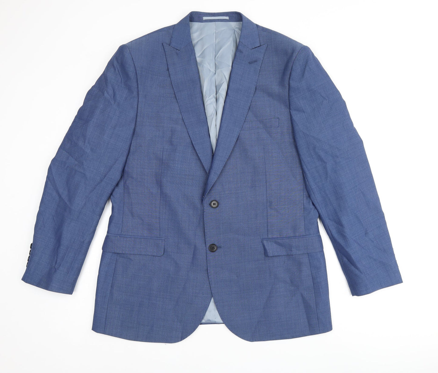 Mens UK Size 44 French Connection Regular Blue Suit Jacket