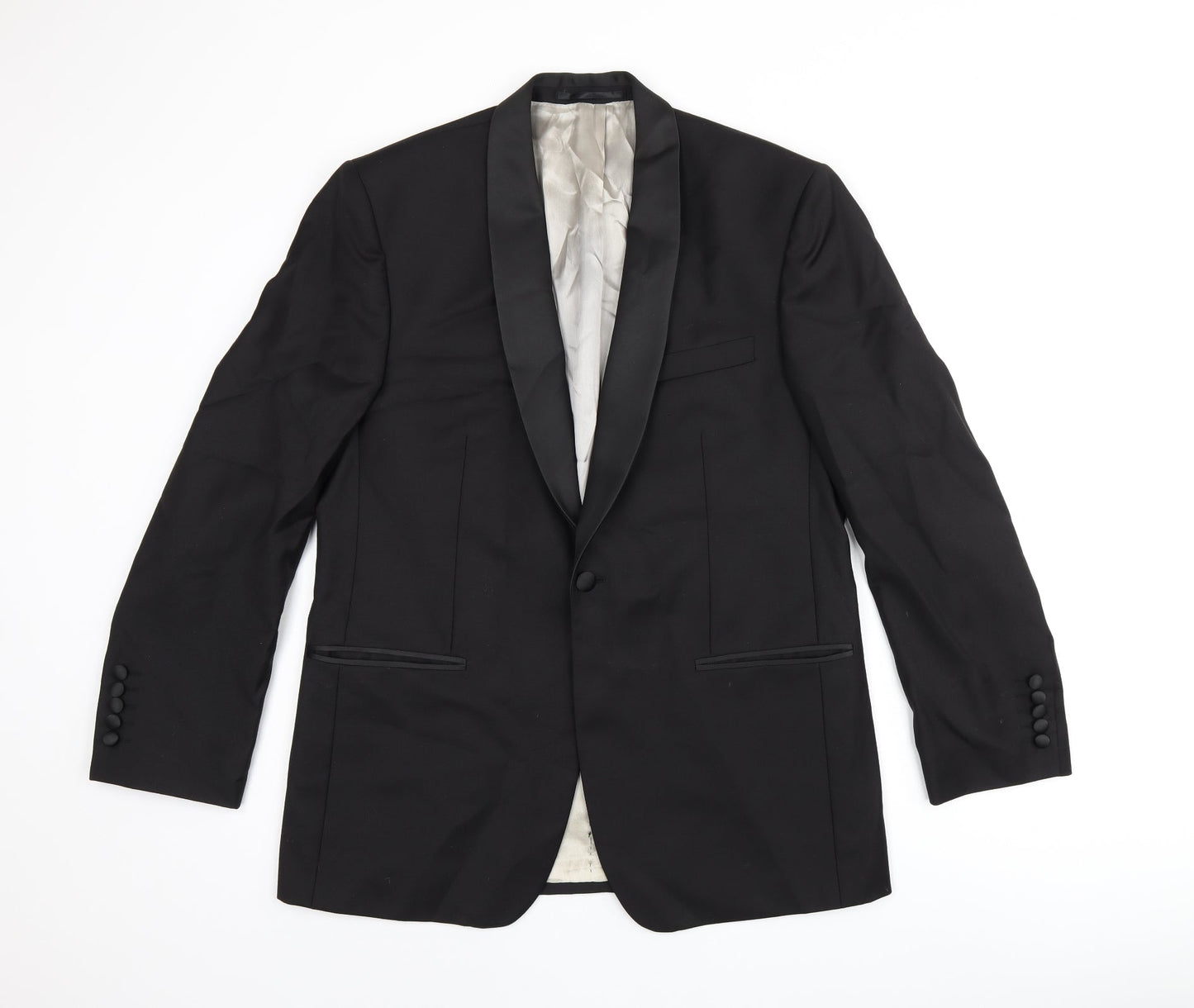 Mens UK Size 40 John Lewis Regular Black Suit Jacket