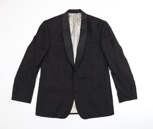 Mens UK Size 40 John Lewis Regular Black Suit Jacket