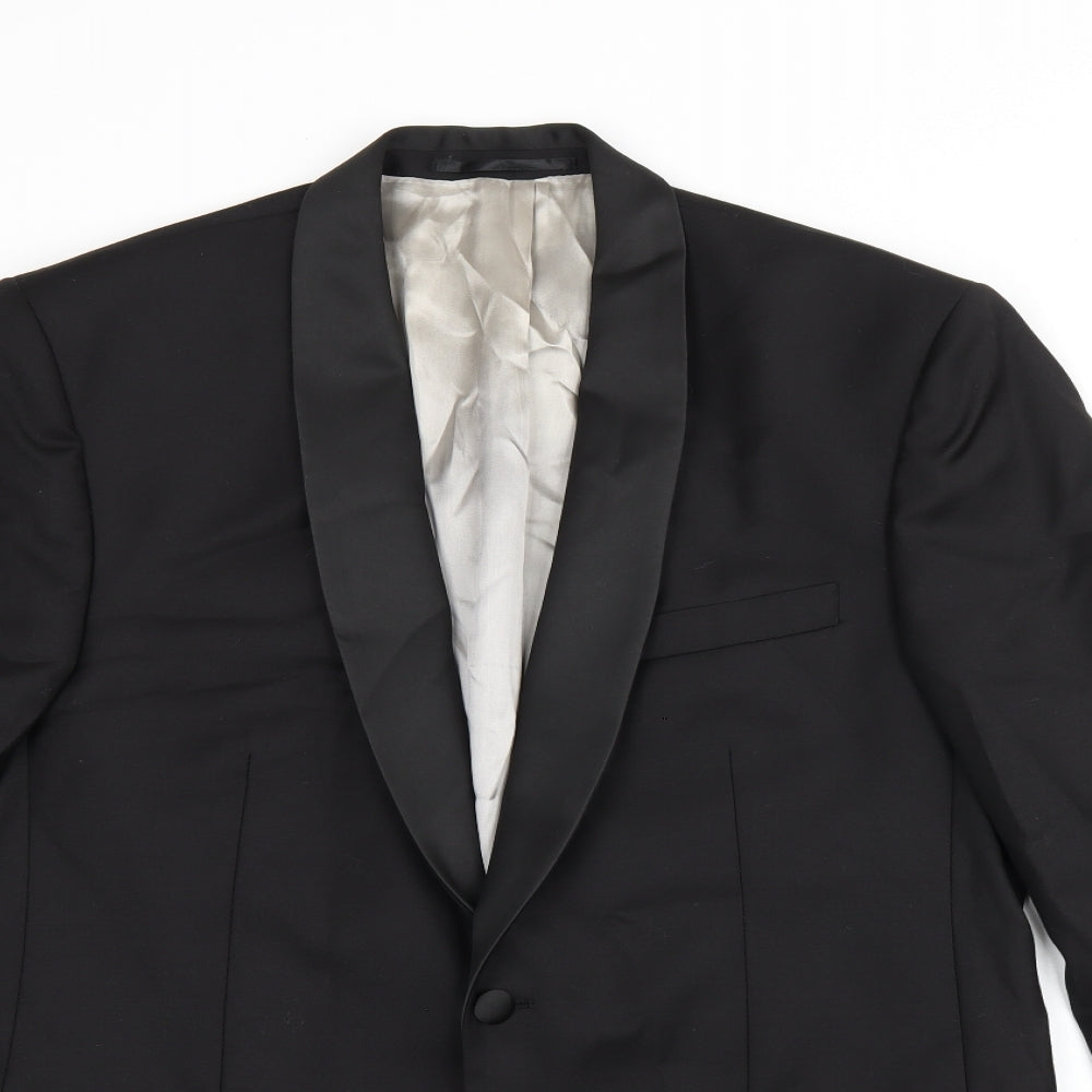 Mens UK Size 40 John Lewis Regular Black Suit Jacket