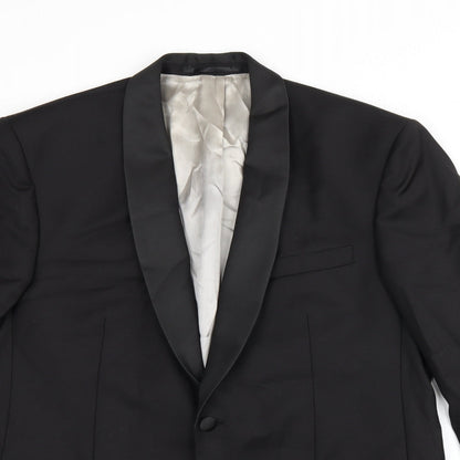 Mens UK Size 40 John Lewis Regular Black Suit Jacket