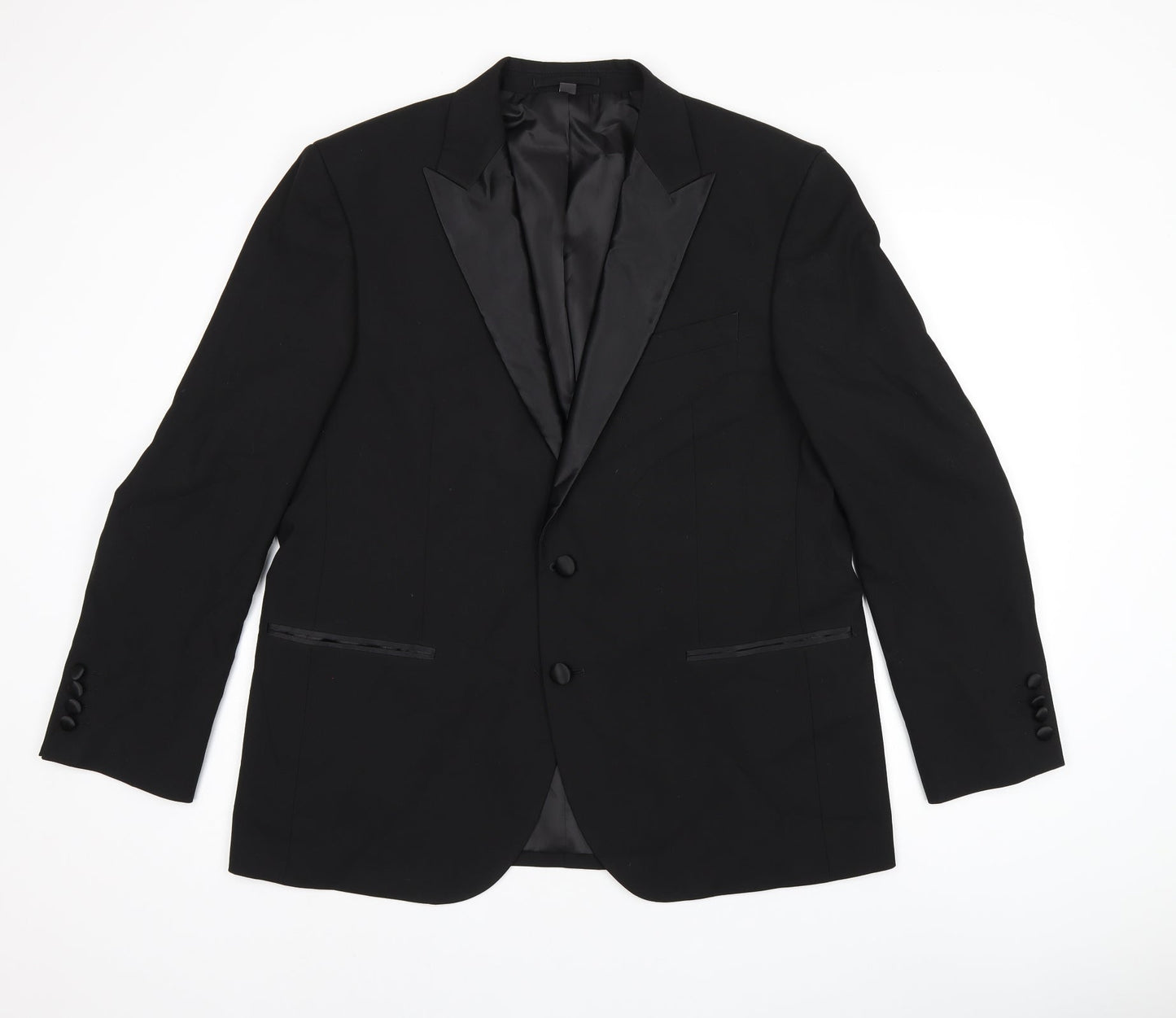 Mens UK Size 42 Marks and Spencer Regular Black Suit Jacket