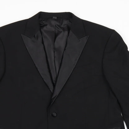 Mens UK Size 42 Marks and Spencer Regular Black Suit Jacket