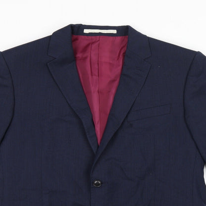 Mens UK Size 42 Marks and Spencer Regular Blue Suit Jacket