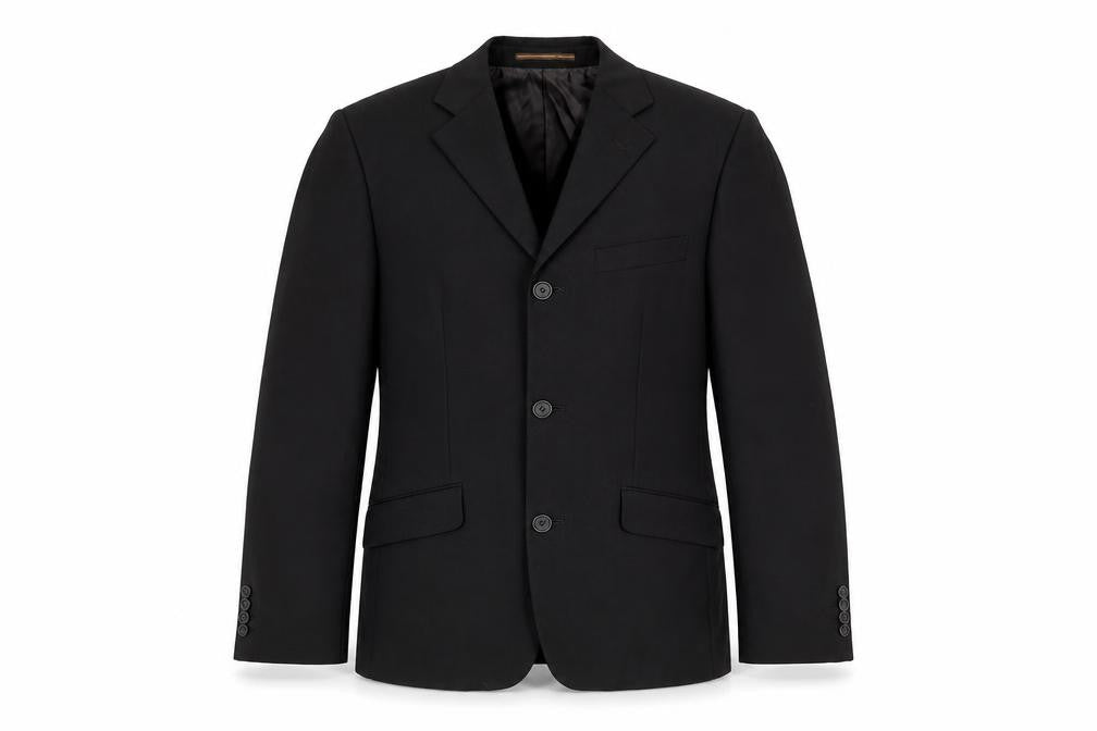 Mens UK Size 38 Topman Regular Black Suit Jacket