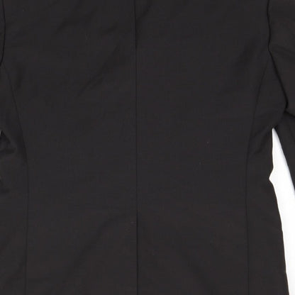 Mens UK Size 38 Topman Regular Black Suit Jacket
