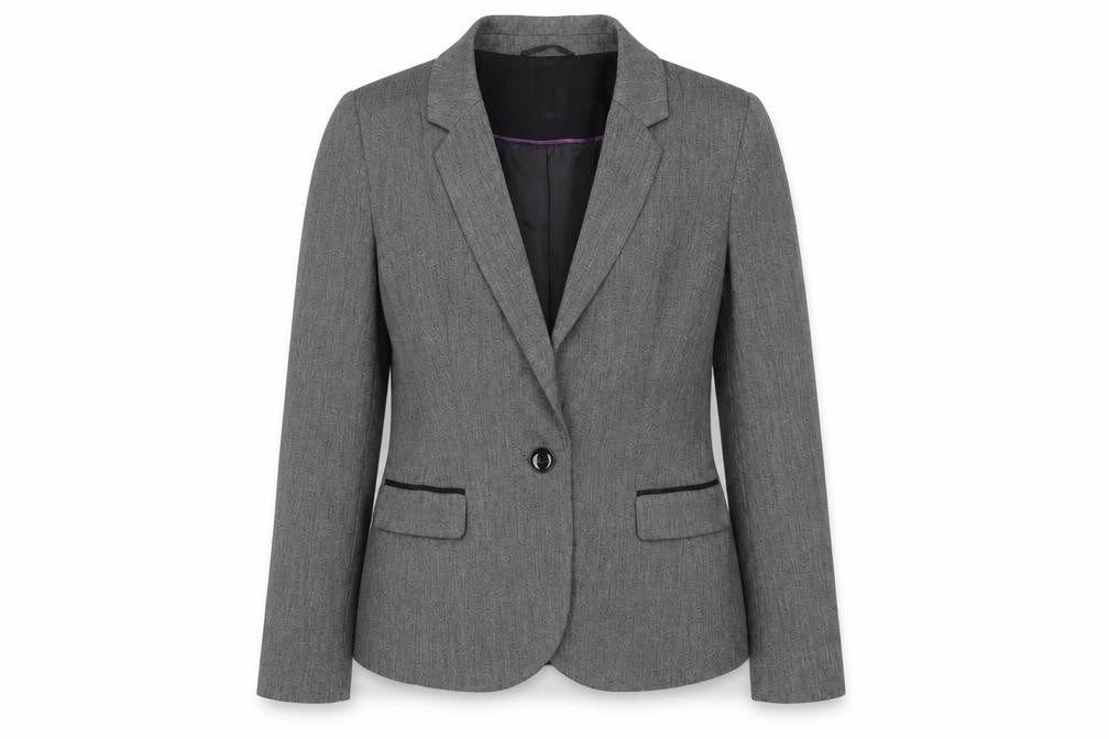 Womens UK Size 12 BHS Regular Grey Suit Jacket