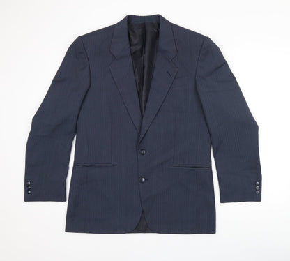 Mens UK Size 38 Greenwoods Regular Blue Suit Jacket