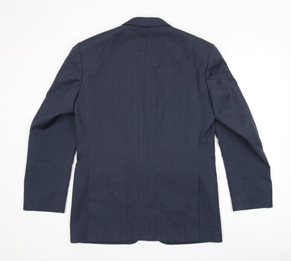 Mens UK Size 38 Greenwoods Regular Blue Suit Jacket