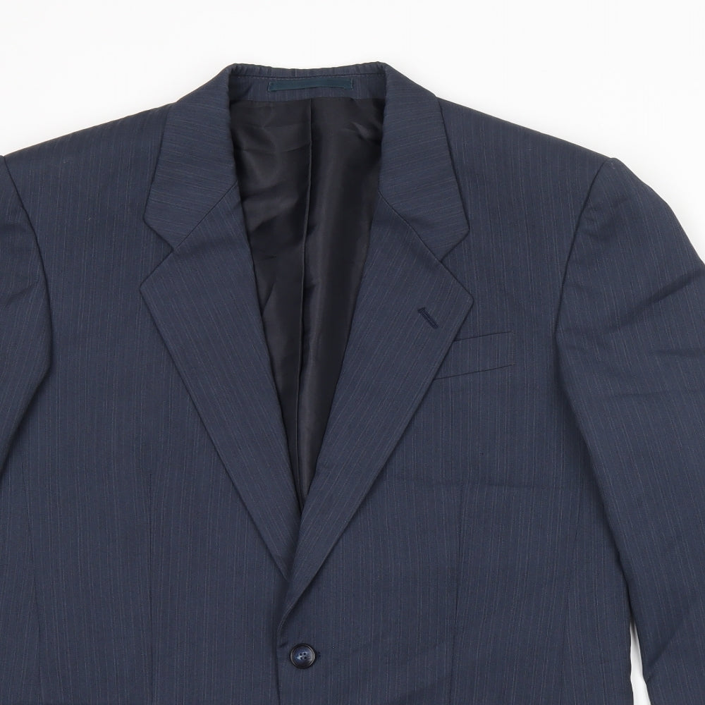 Mens UK Size 38 Greenwoods Regular Blue Suit Jacket