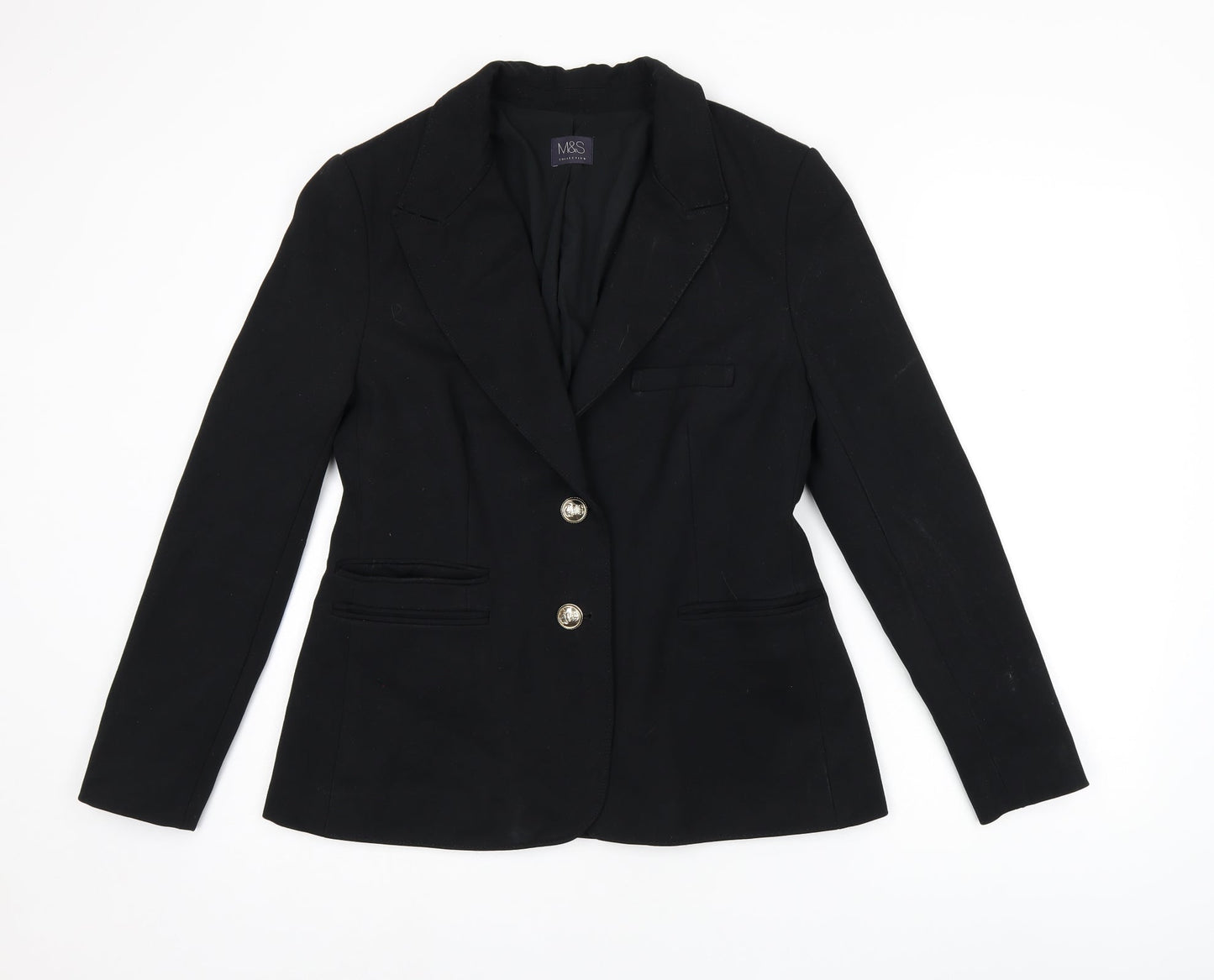 Womens UK Size 12 Marks and Spencer Regular Black Suit Jacket