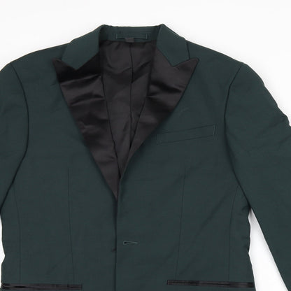 Mens UK Size 36 Marks and Spencer Regular Green Suit Jacket