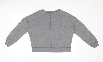 Hollister Womens Grey Cotton Pullover Sweatshirt Size M Pullover - Logo