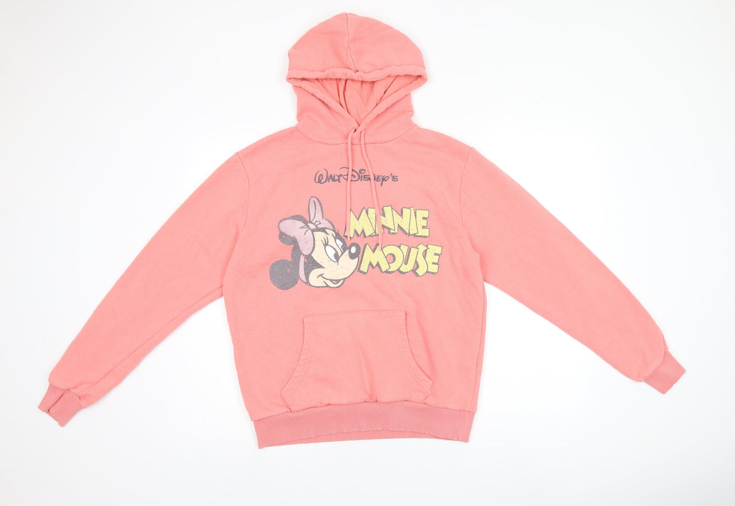 Womens UK Size S Disney Pink Pullover Hoodie