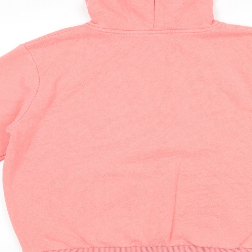 Womens UK Size S Disney Pink Pullover Hoodie