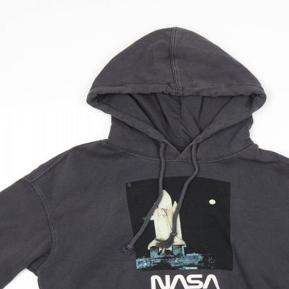 H&M Womens Grey Polyester Pullover Hoodie Size XS Pullover - NASA