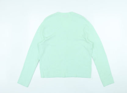 Womens UK Size S Marks and Spencer Green Pullover Jumper