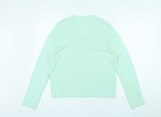 Womens UK Size S Marks and Spencer Green Pullover Jumper