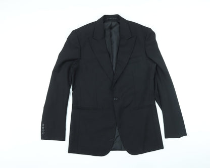 Cavaldi Mens Black Polyester Jacket Suit Jacket Size 38 Regular