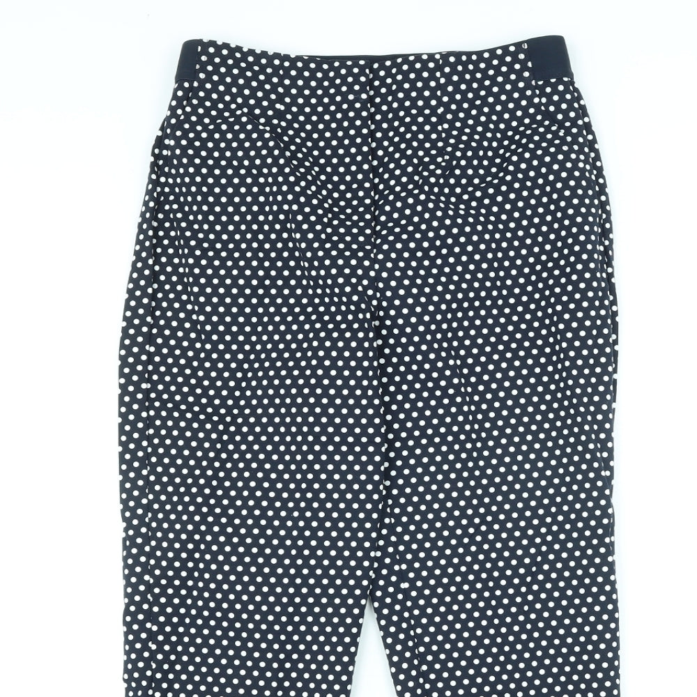 Womens UK Size 10 Marks and Spencer Regular Fit  Black Trousers