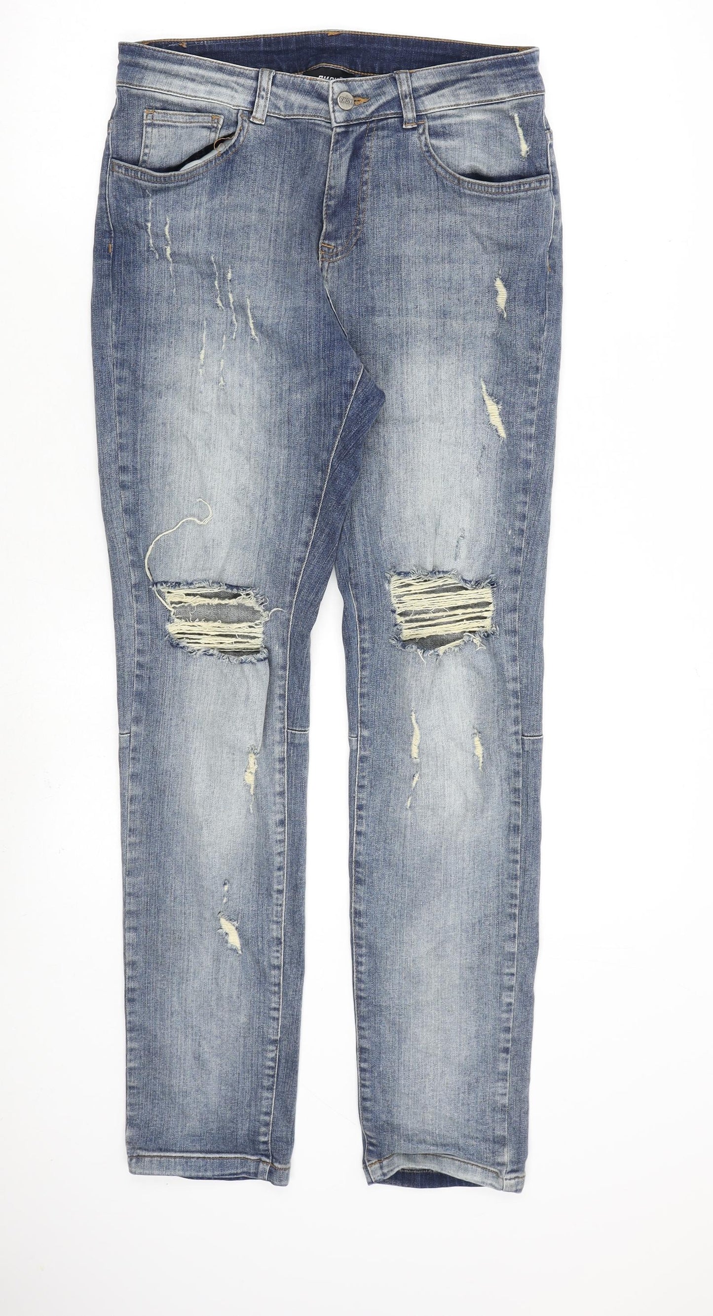 Mens UK Size 28 in RMDY Regular Fit Straight Blue Jeans