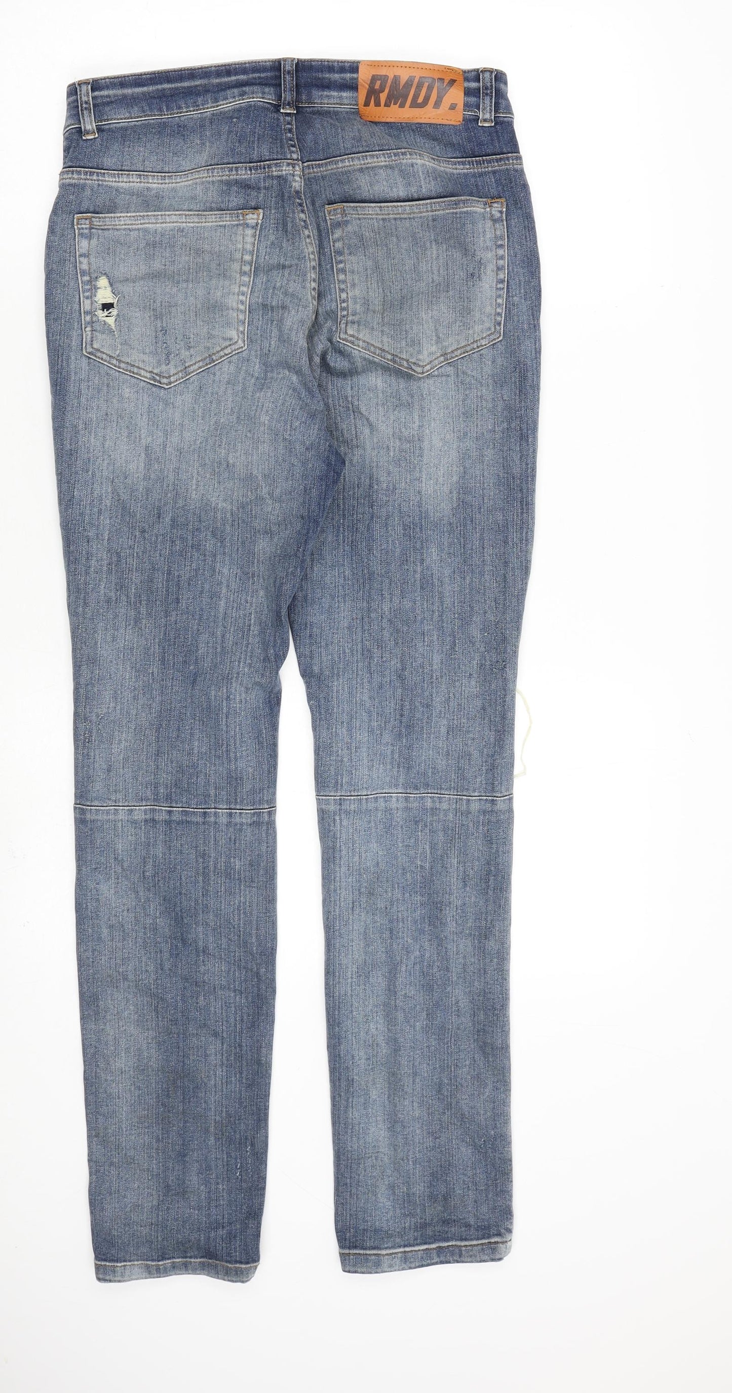 Mens UK Size 28 in RMDY Regular Fit Straight Blue Jeans