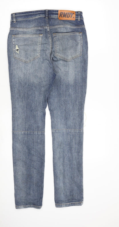 Mens UK Size 28 in RMDY Regular Fit Straight Blue Jeans