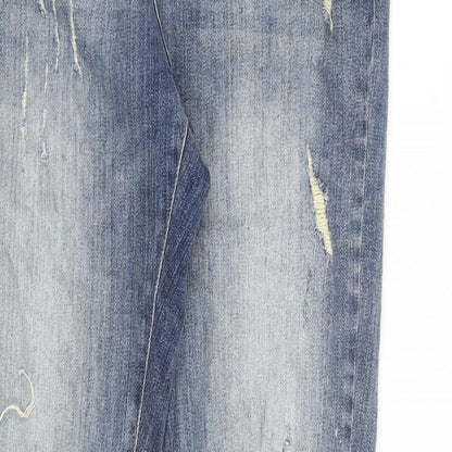 Mens UK Size 28 in RMDY Regular Fit Straight Blue Jeans