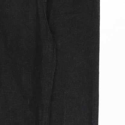 Falmer Womens Black Cotton Skinny Jeans Size 12 L30 in Regular Zip