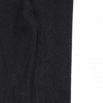 Falmer Womens Black Cotton Skinny Jeans Size 12 L30 in Regular Zip