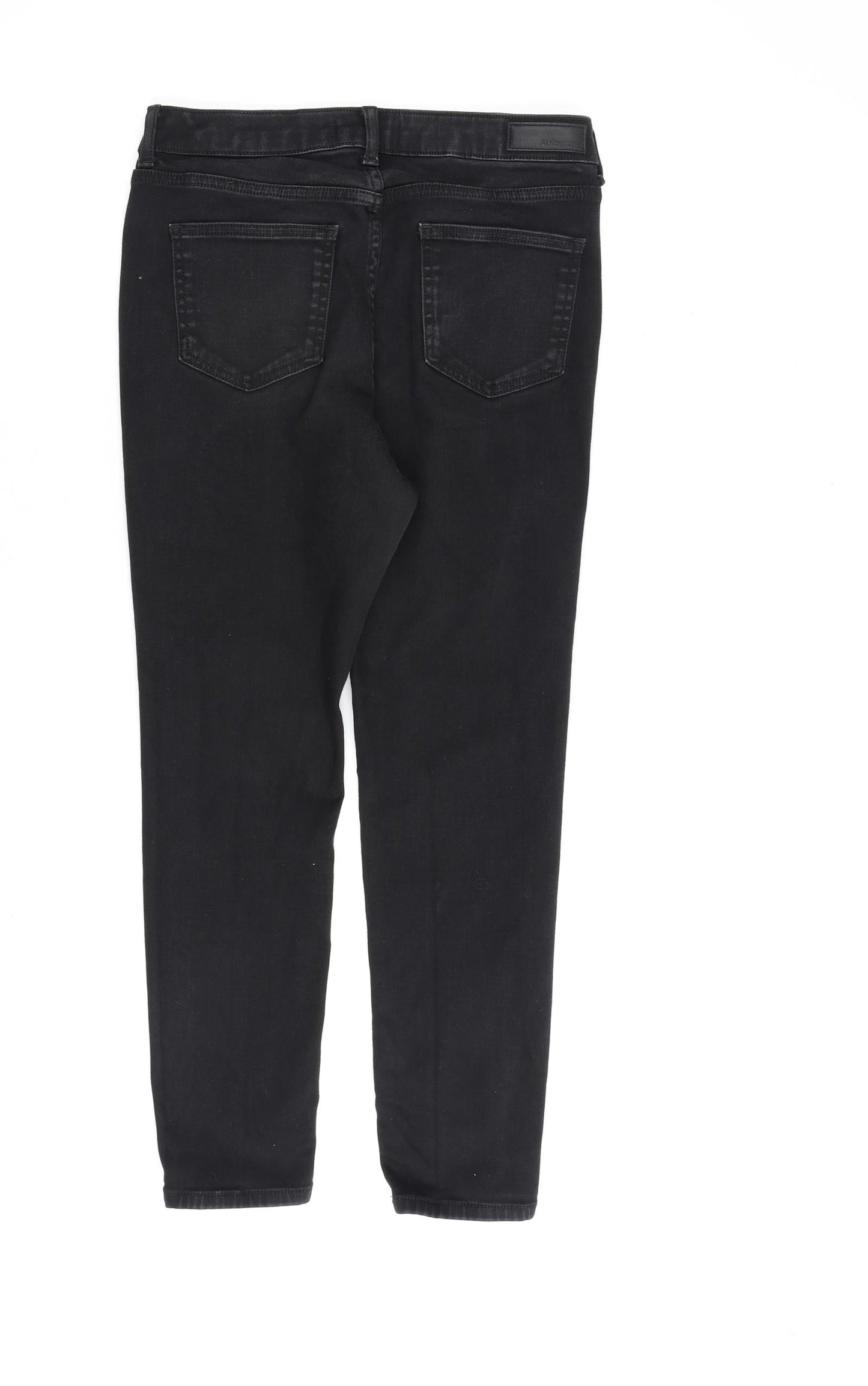 Autograph Womens Black Cotton Skinny Jeans Size 12 L28 in Regular Zip