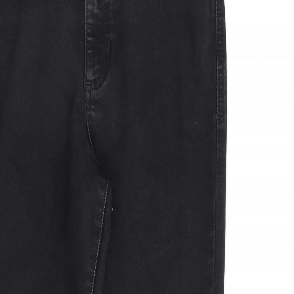 Autograph Womens Black Cotton Skinny Jeans Size 12 L28 in Regular Zip