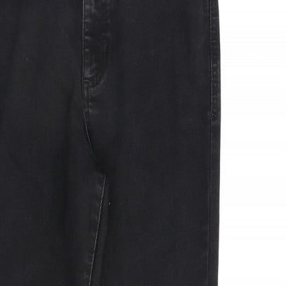 Autograph Womens Black Cotton Skinny Jeans Size 12 L28 in Regular Zip
