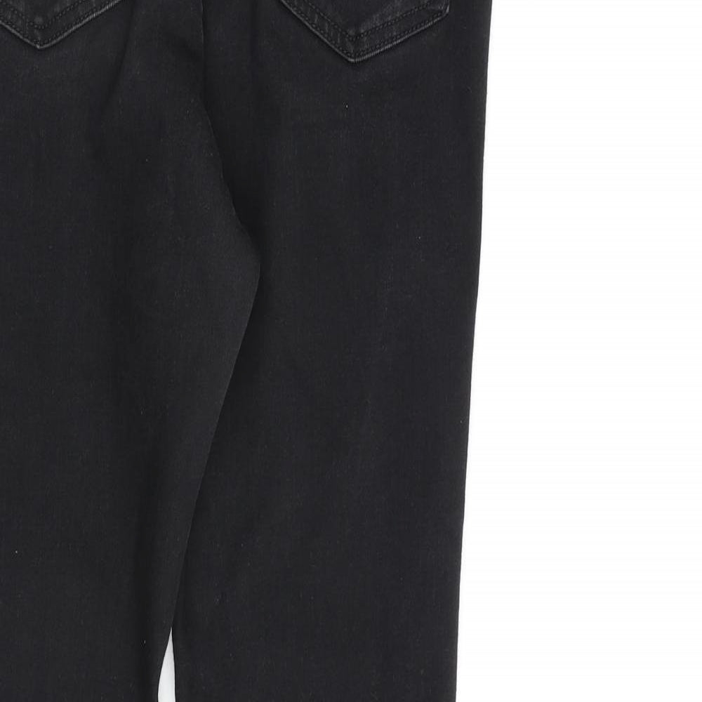 Autograph Womens Black Cotton Skinny Jeans Size 12 L28 in Regular Zip