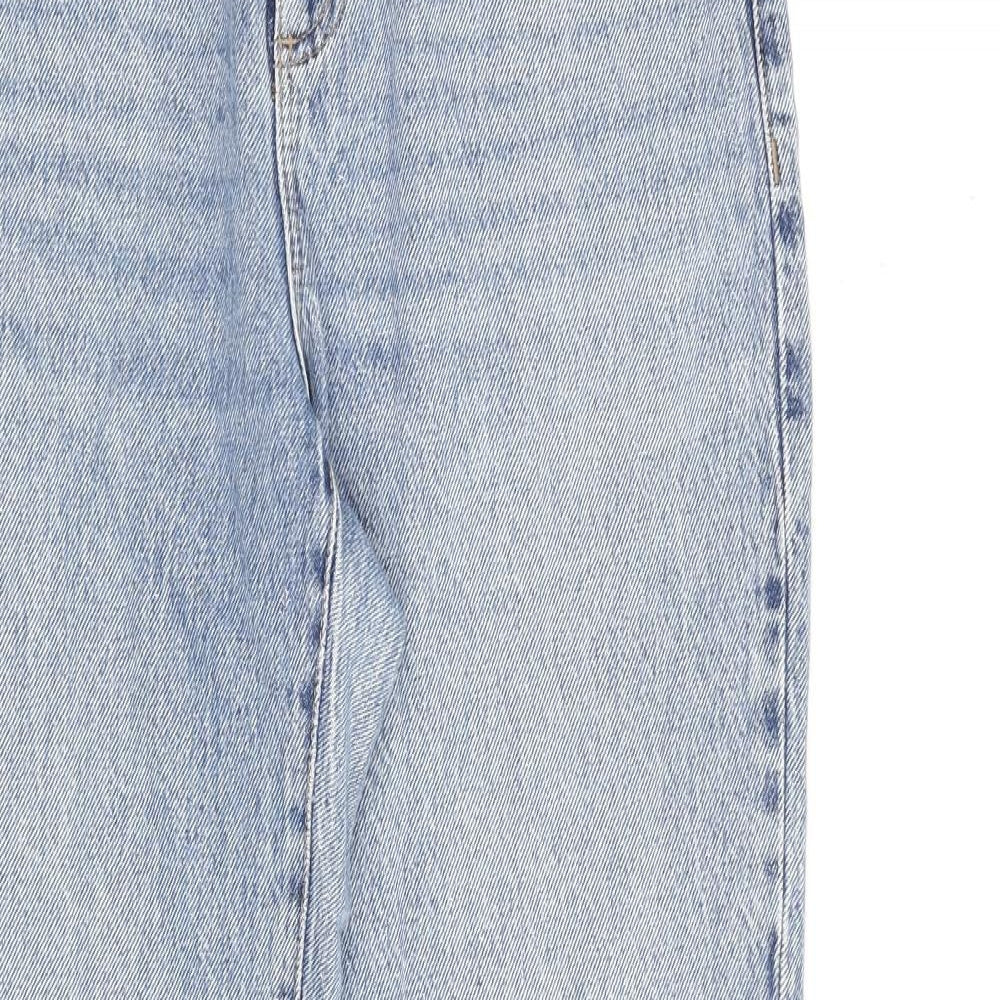 Garage Denim Womens Blue Cotton Straight Jeans Size 28 in L31 in Regular Zip
