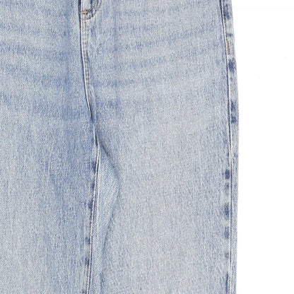 Garage Denim Womens Blue Cotton Straight Jeans Size 28 in L31 in Regular Zip