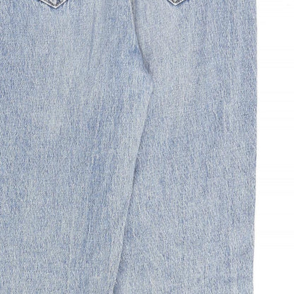 Garage Denim Womens Blue Cotton Straight Jeans Size 28 in L31 in Regular Zip