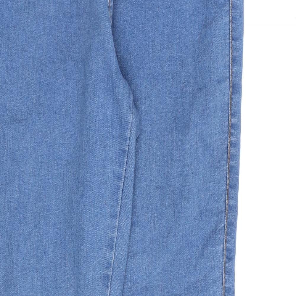 Denim & Co. Womens Blue Cotton Jegging Jeans Size 8 L26 in Relaxed