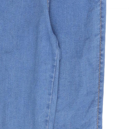 Denim & Co. Womens Blue Cotton Jegging Jeans Size 8 L26 in Relaxed
