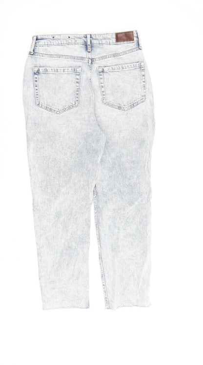 Hollister Womens Blue Cotton Straight Jeans Size 27 in L25 in Regular Zip