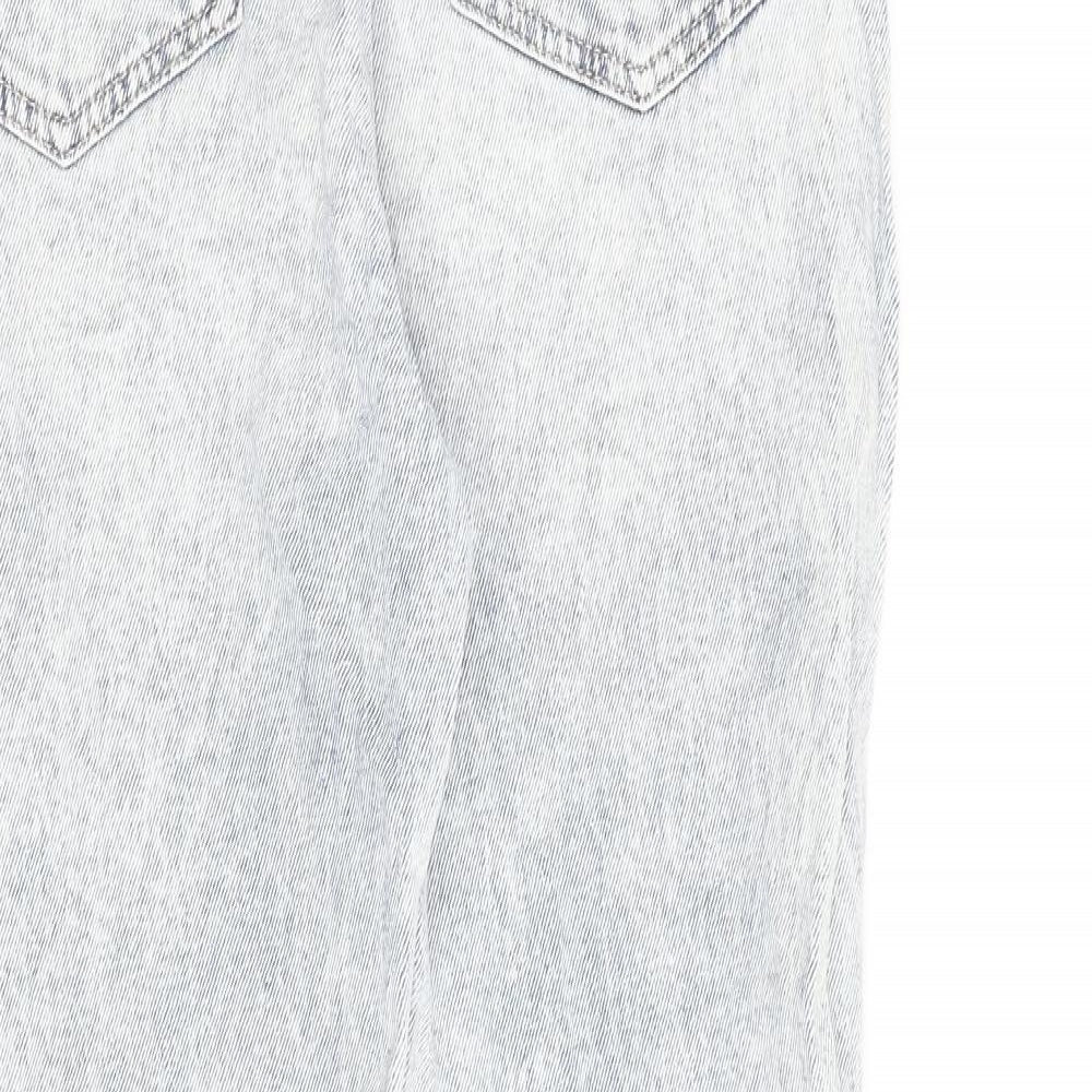 Hollister Womens Blue Cotton Straight Jeans Size 27 in L25 in Regular Zip