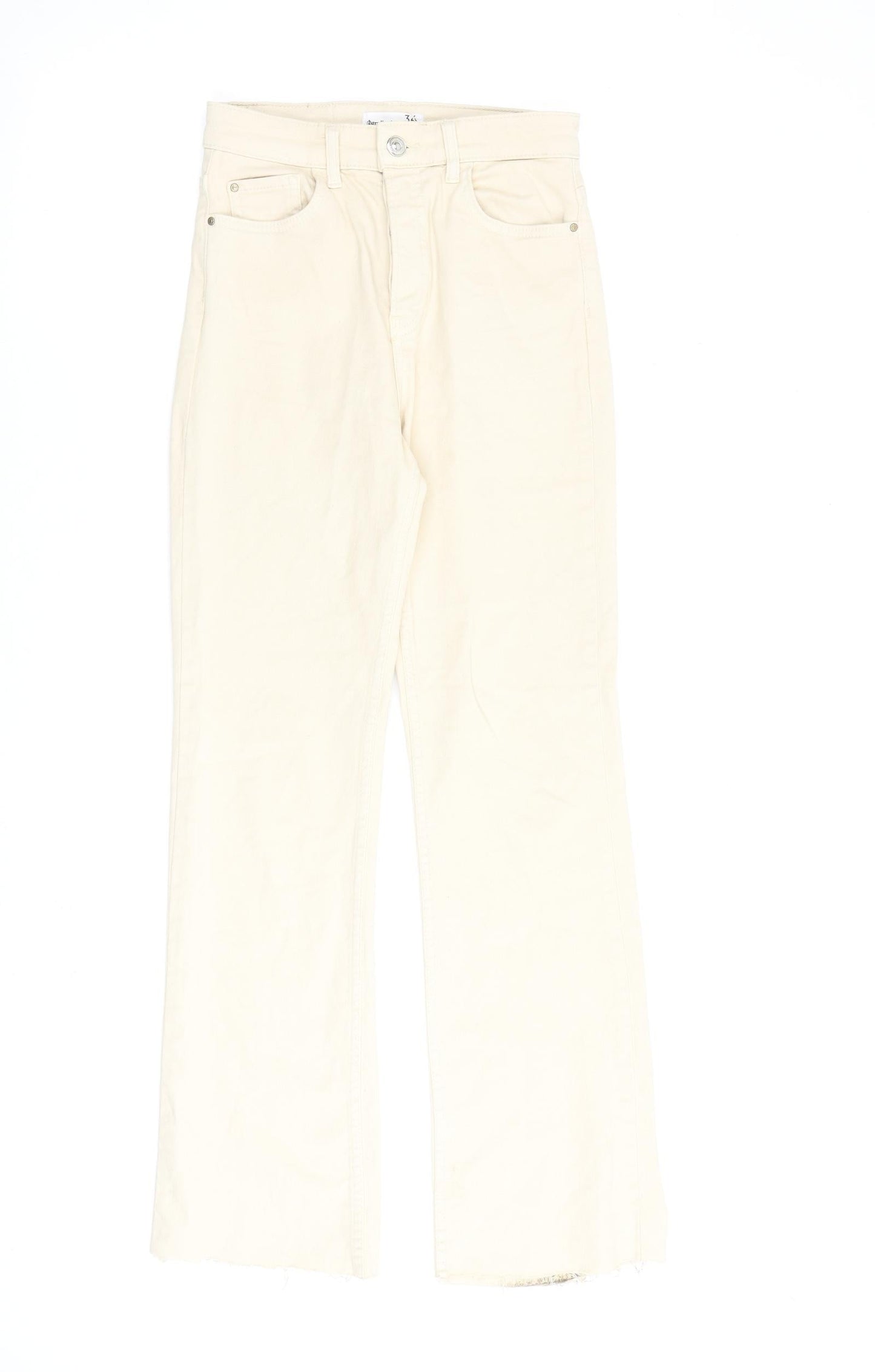 Womens UK Size 6 Stradivarius Regular Fit Jegging Beige Jeans